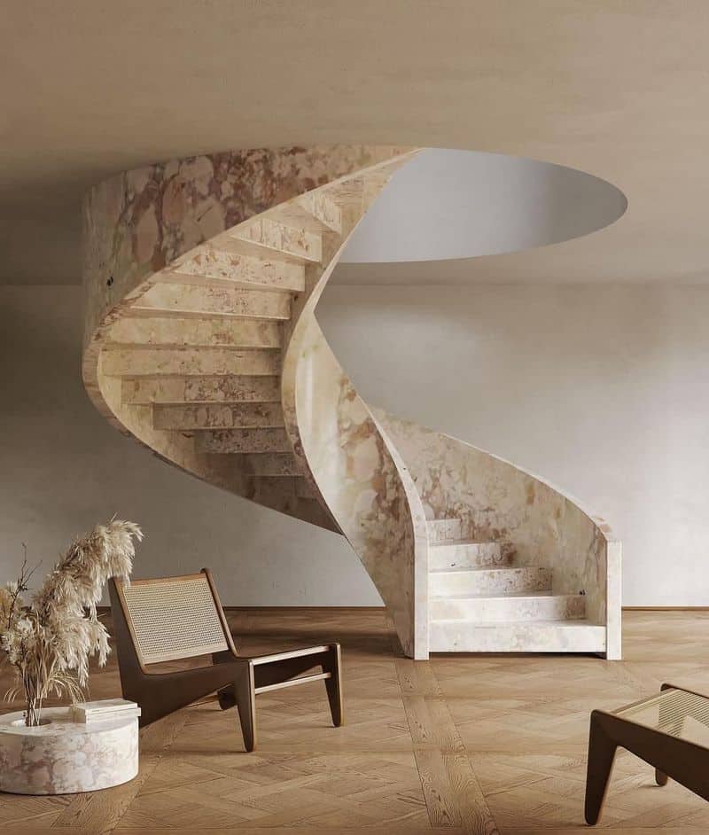 Spiral Stone Staircase