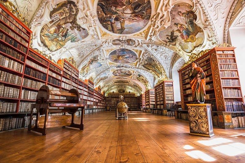 Strahov Library in Prague, Czech Republic