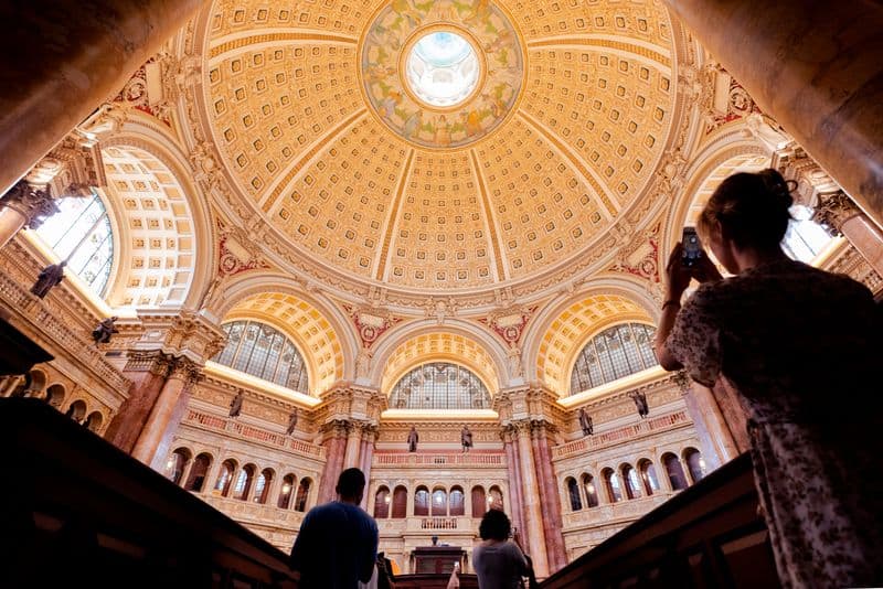 The Ceiling of the Library of Congress, USA