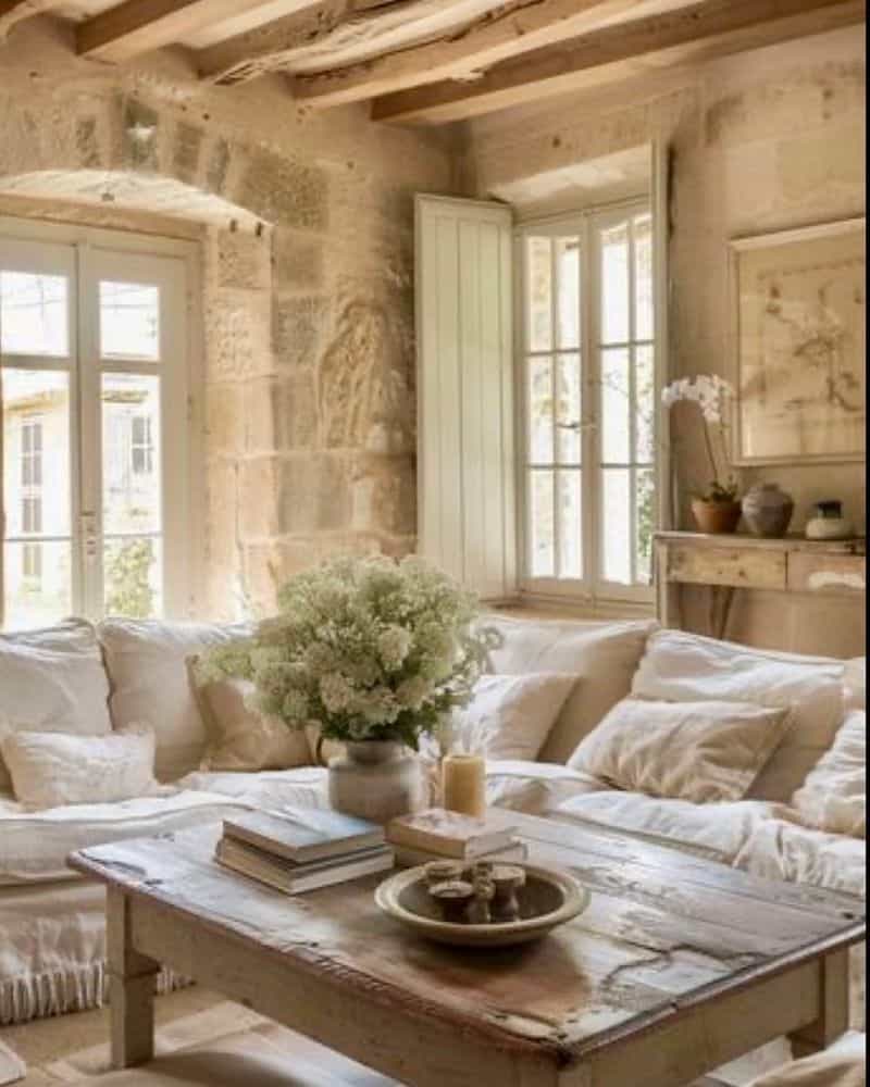 The Living Room: Where Rustic Meets Regal