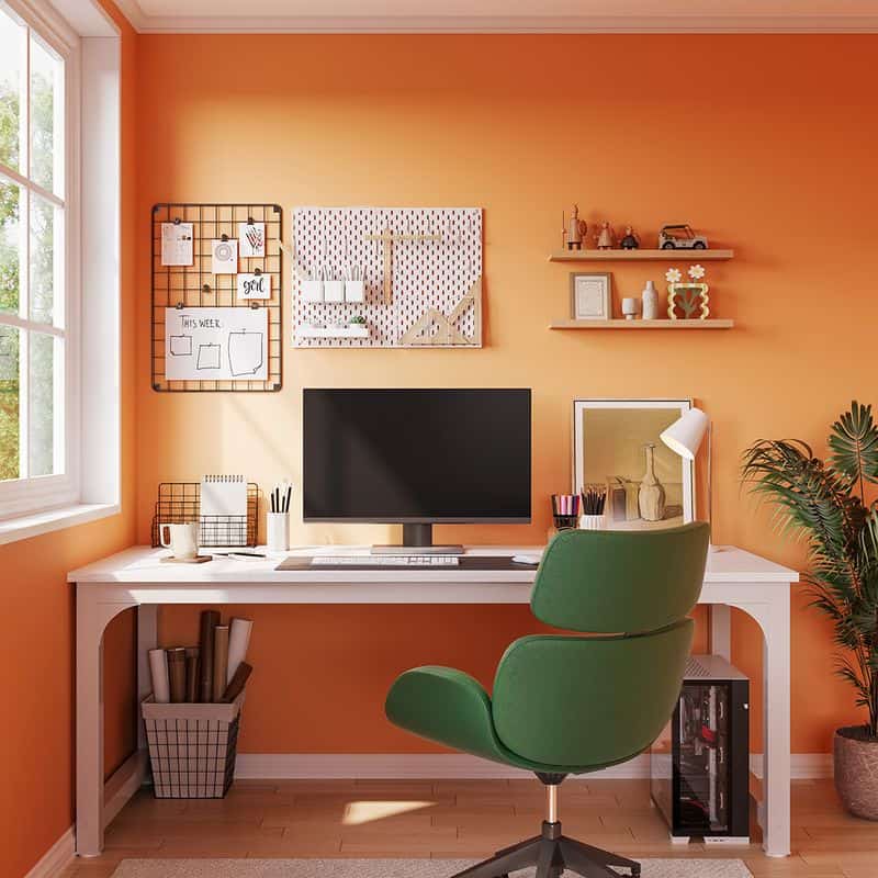 The Orange Office Oasis