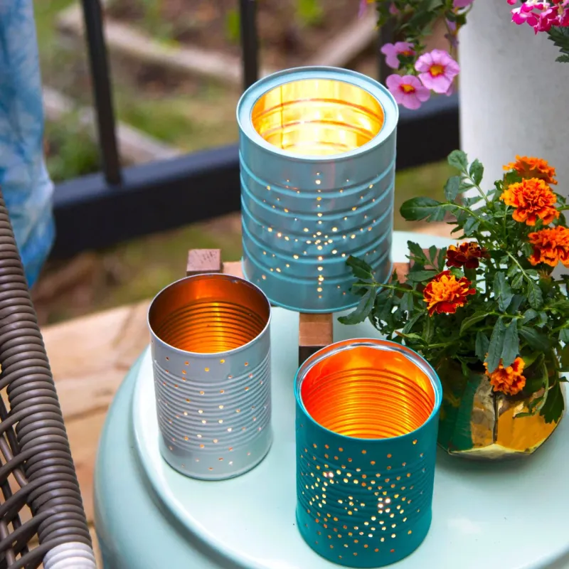 Tin Can Lanterns