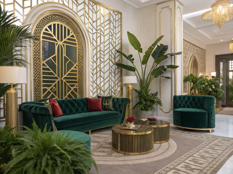 Tropical Art Deco Fusion