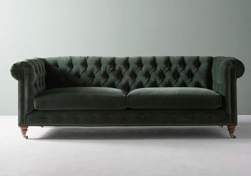 Velvet Chesterfield Sofa