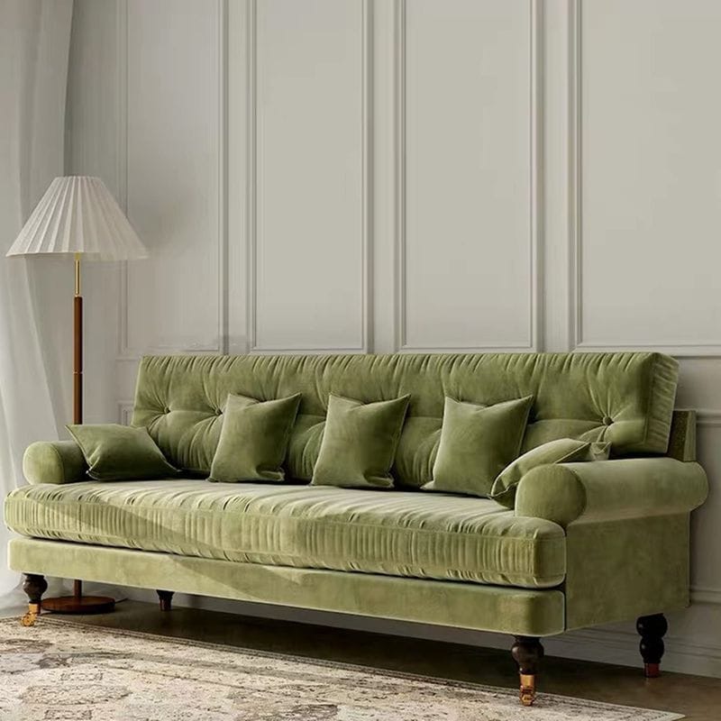 Velvet Upholstered Sofa