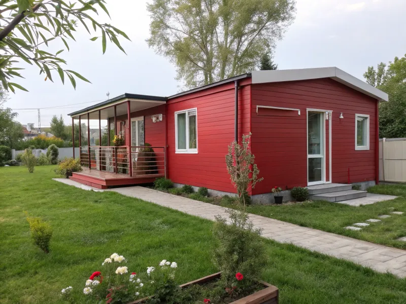 Vibrant Red Home