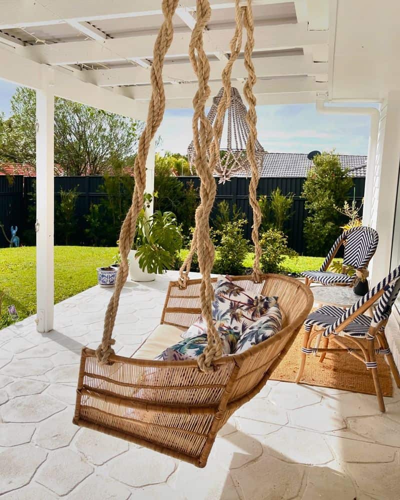 Woven Rope Outdoor Swing