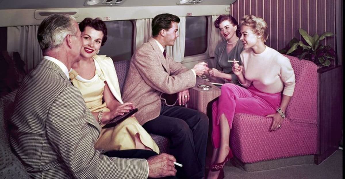 Step Inside the Lavish Airplane Interiors of the 1950s and 60s