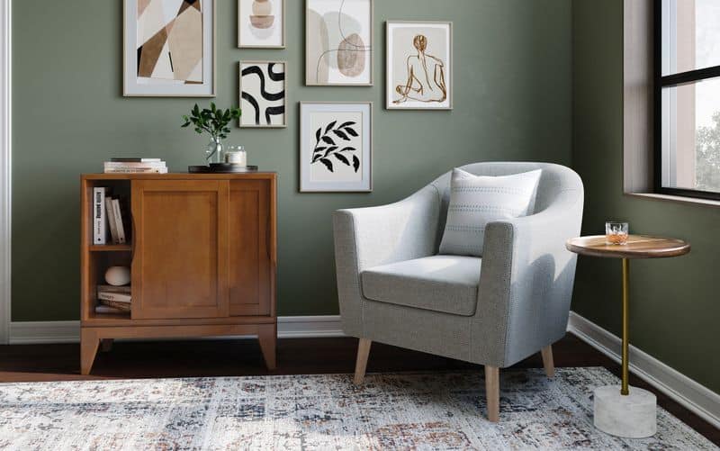 Accent Chair and Side Table