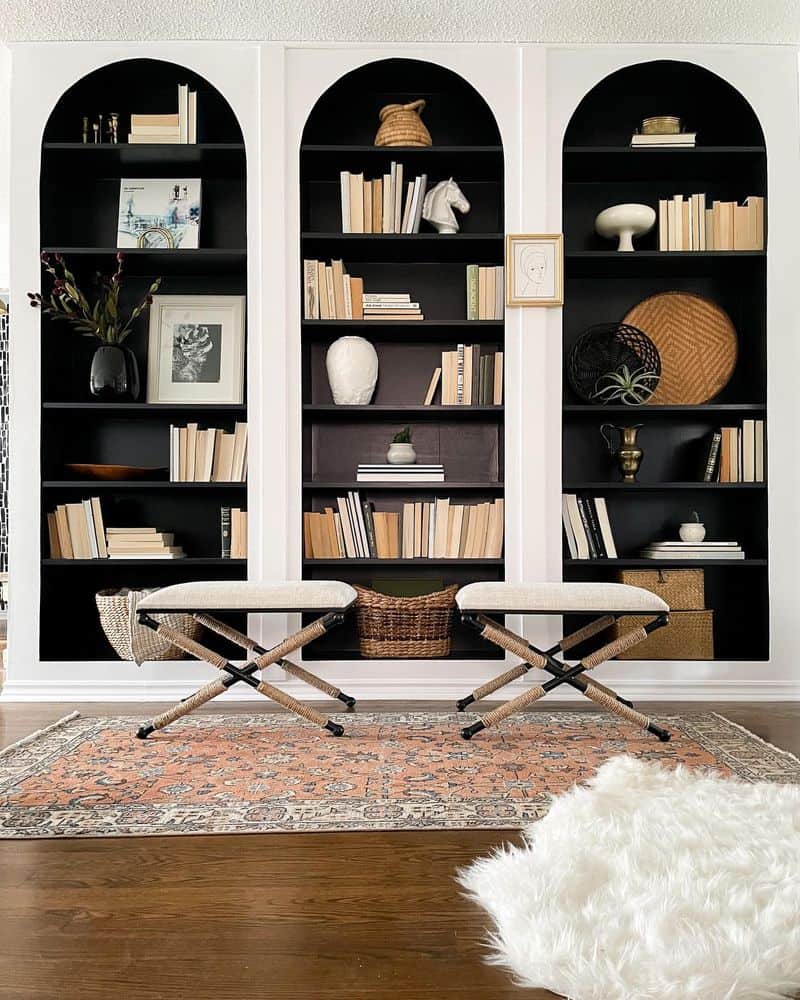 Arched Bookshelves