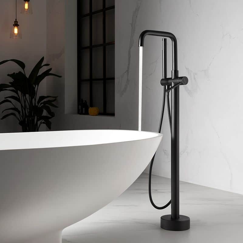 Black Freestanding Tub Faucet