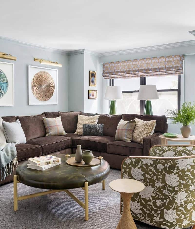 Brown and Beige Sofas