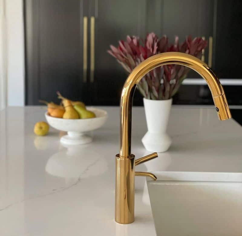 Brushed Brass Faucet