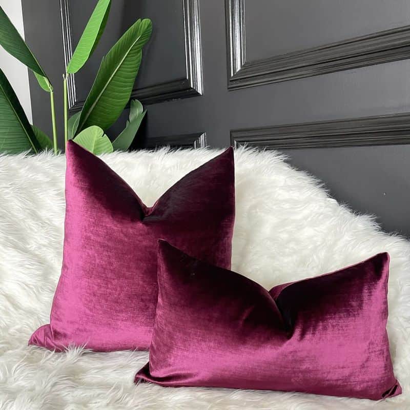 Burgundy Throw Pillows