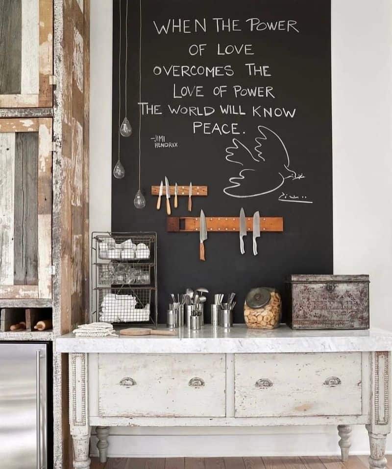 Chalkboard Backsplash