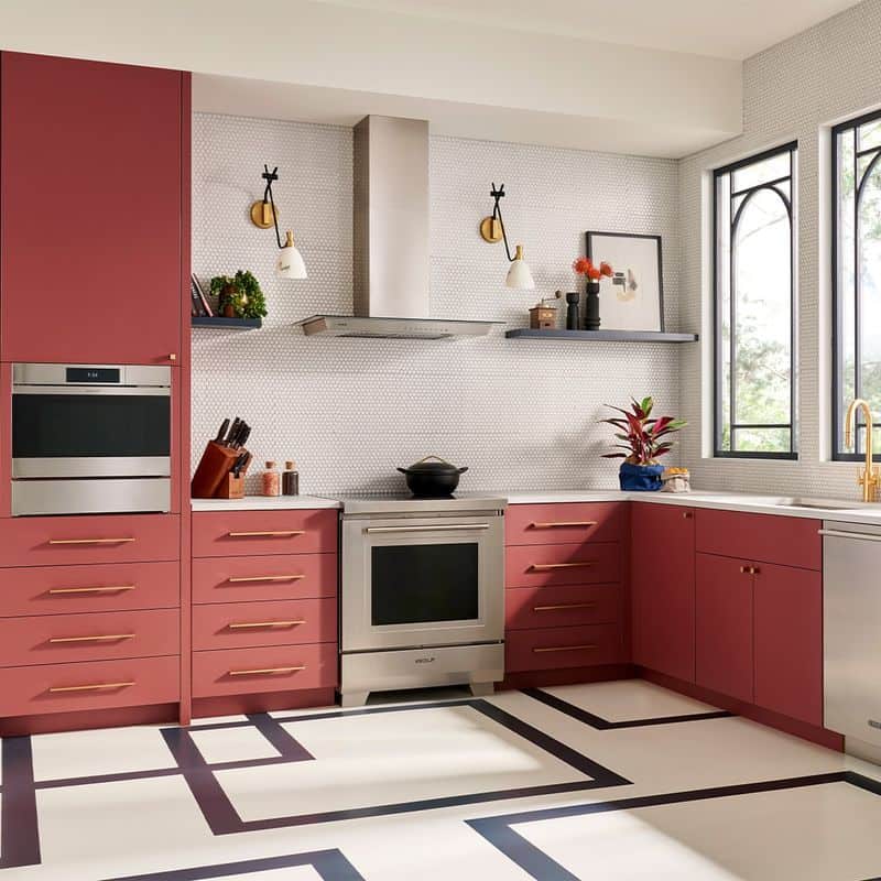 Coral Red Kitchen Delight