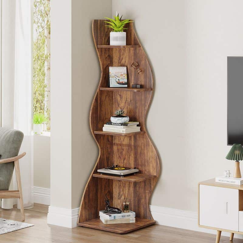 Corner Bookshelf