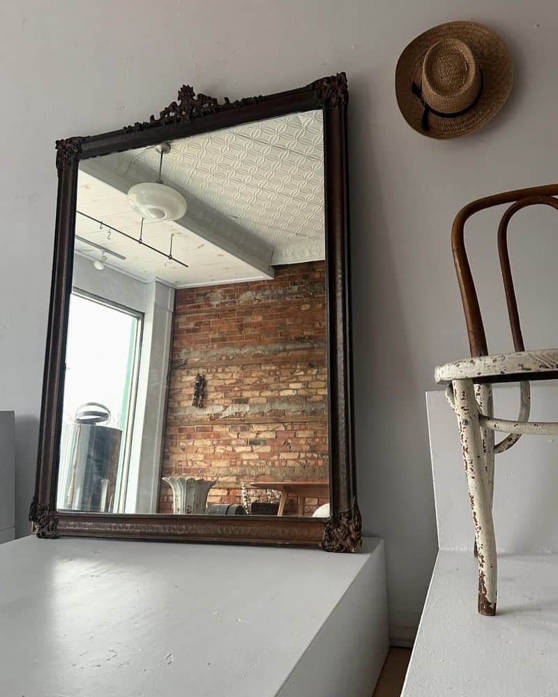 Edwardian Over-the-Door Mirror