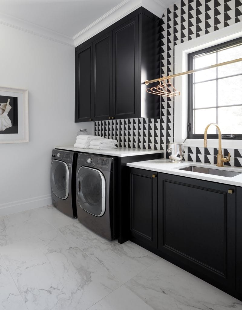 Elegant Monochrome Laundry