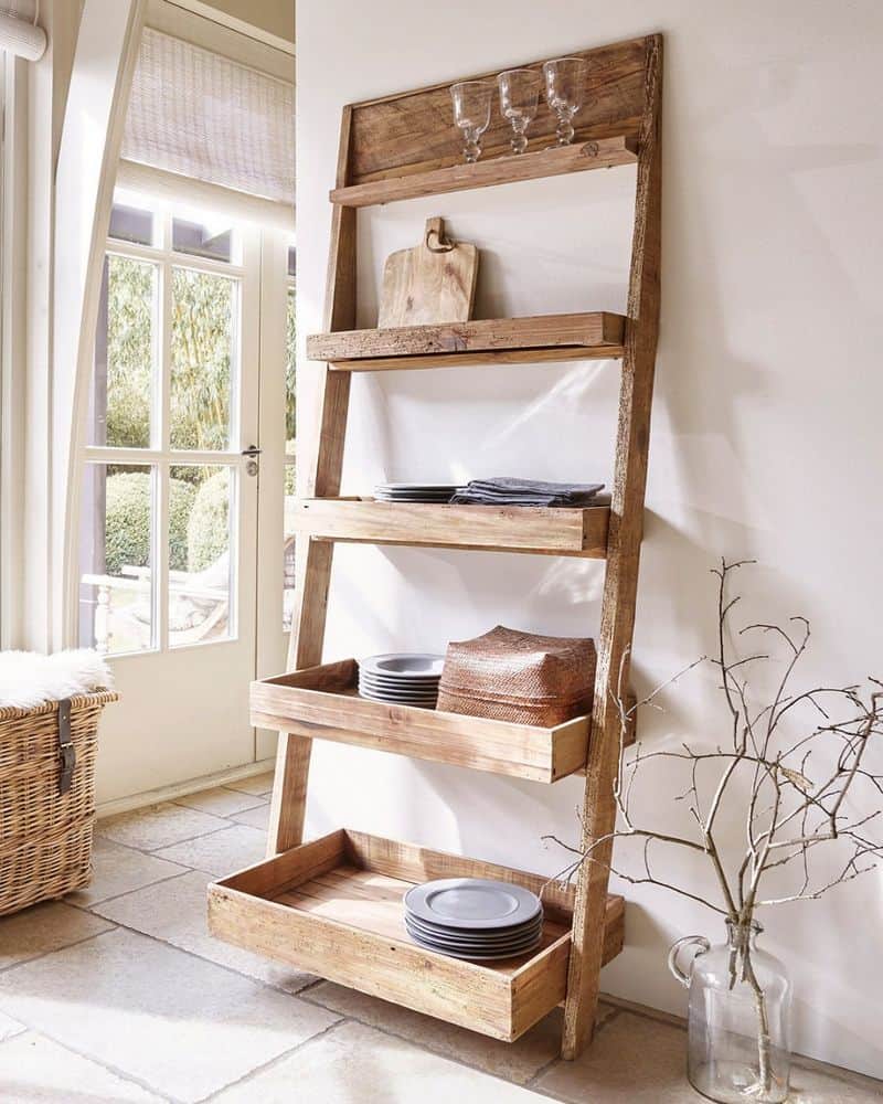 Farmhouse Ladder Shelf