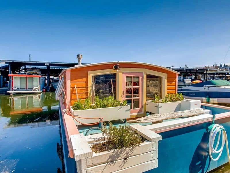 Floating Pink Houseboat