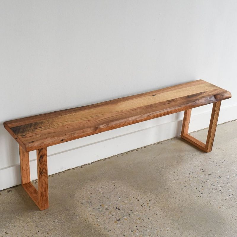 Handcrafted Wood Bench