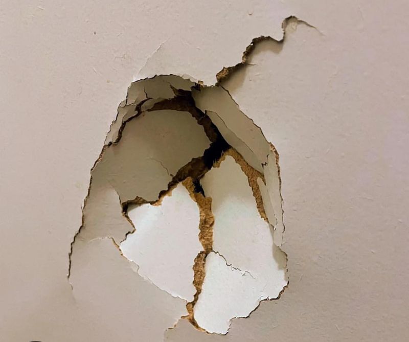 Holes Covered with Anything But Putty