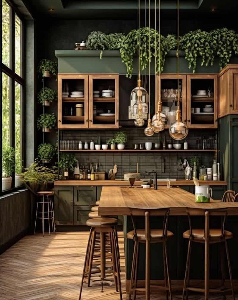 Industrial Chic: The Green Light for Edgy Elegance