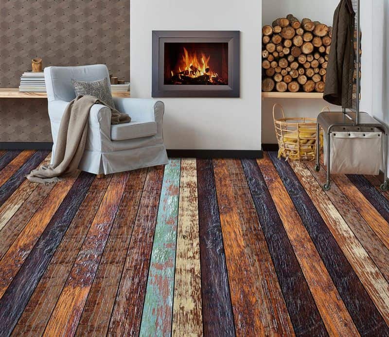 Multicolored Wood Flooring