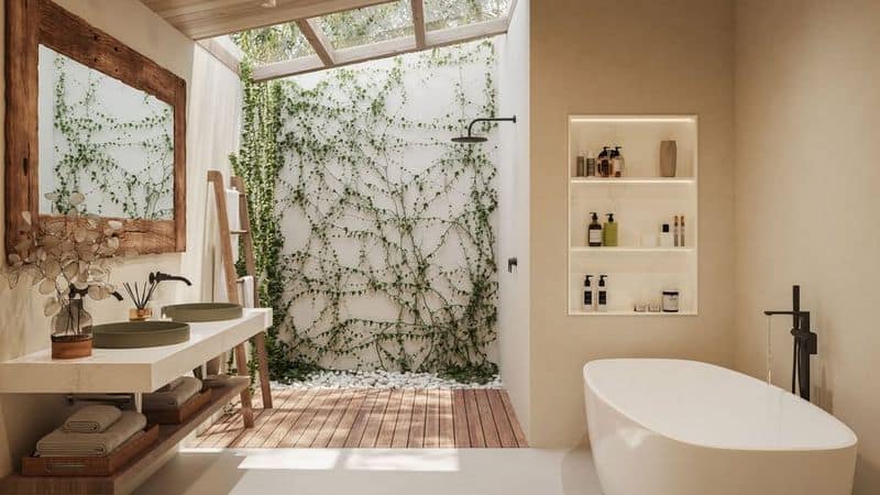 Nature-Inspired Bathroom