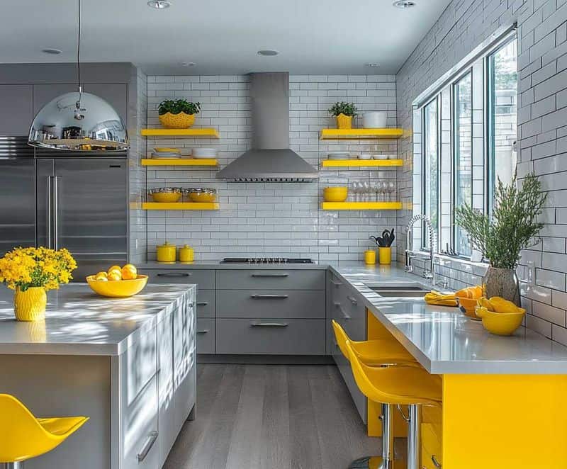 Playful Kitchen Contrast