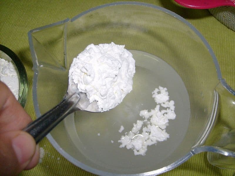 Polish with Cornstarch Mixture