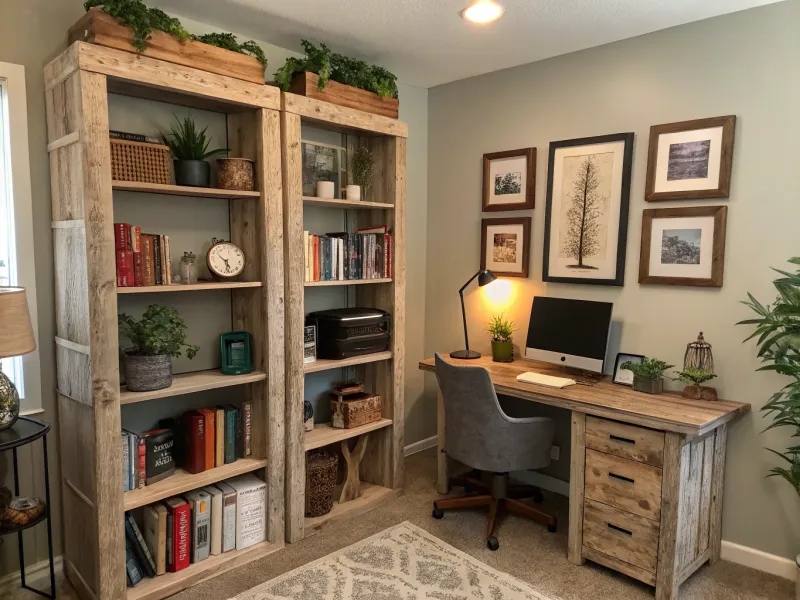 Reclaimed Wood Bookshelves