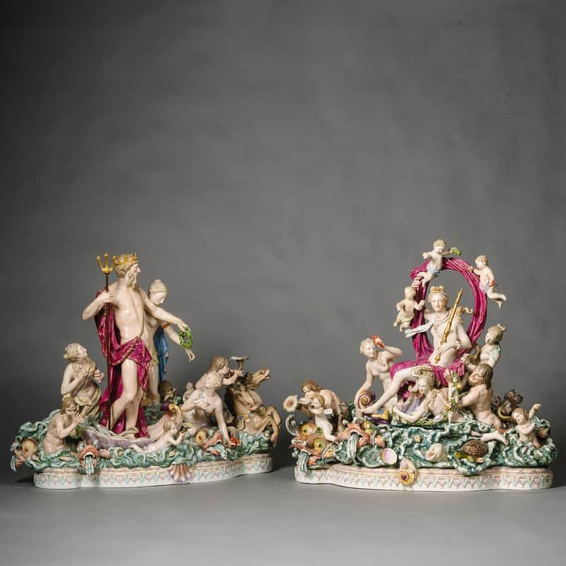 Renaissance Period Porcelain Figurines