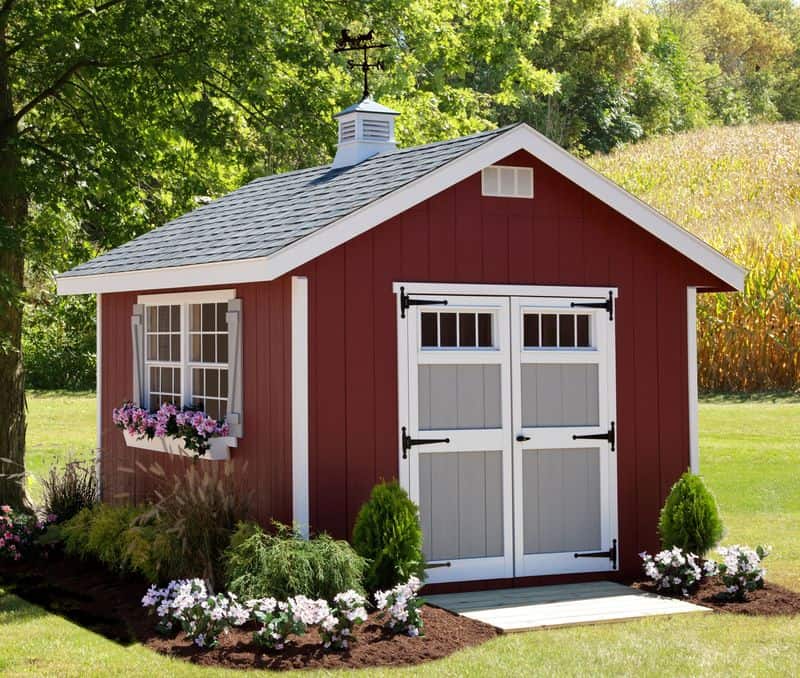 Riverside 10 ft. W x 12 ft. D Wood Storage Shed