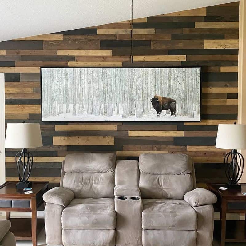 Rustic Pallet Wood Wall