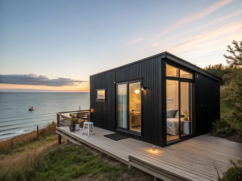 Seaside Noir Cabin