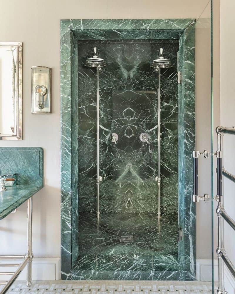 Spa-Like Retreat with Green Marble