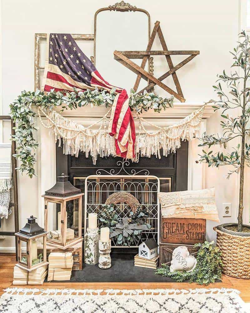 Statement Fireplace or Mantel Decor