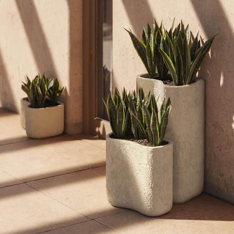 Stucco Garden Planters