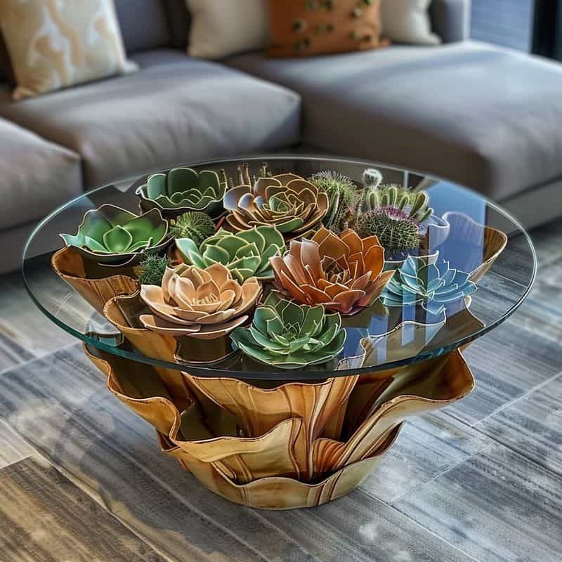 Succulent Garden Centerpiece