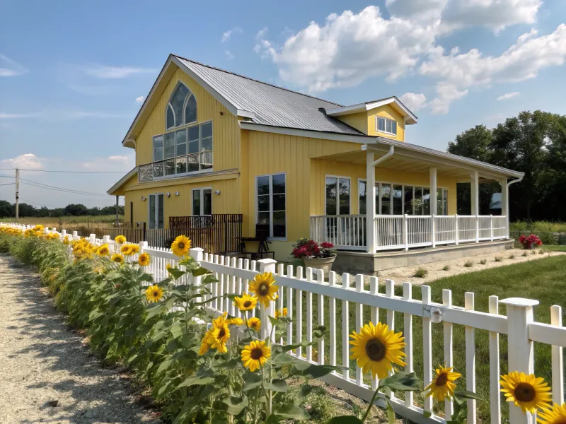 Sunflower Yellow Barndominium