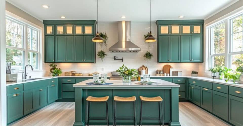 The Best Green Kitchen Cabinet Ideas That Bring a Touch of Nature into ...