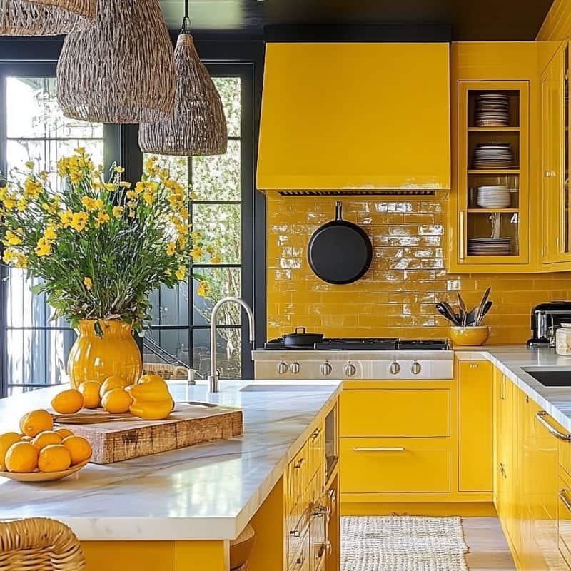 The Sun-Kissed Yellow Kitchen: Optimism Overload