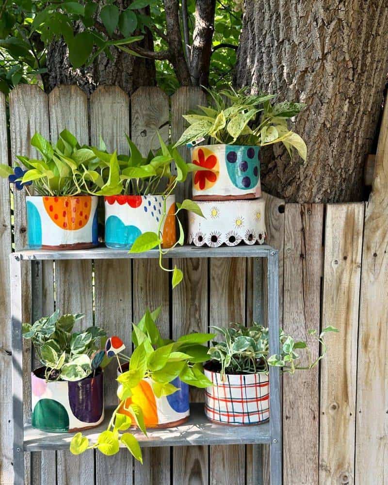 Tin Can Hanging Planters