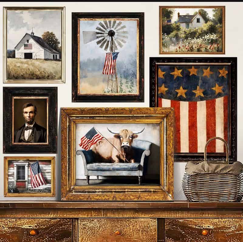 Vintage Americana Artwork