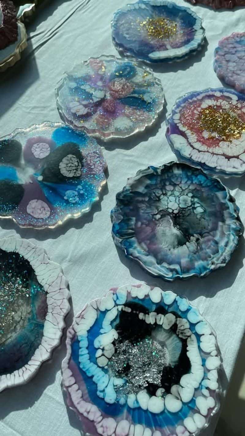 Whimsical Resin Coasters