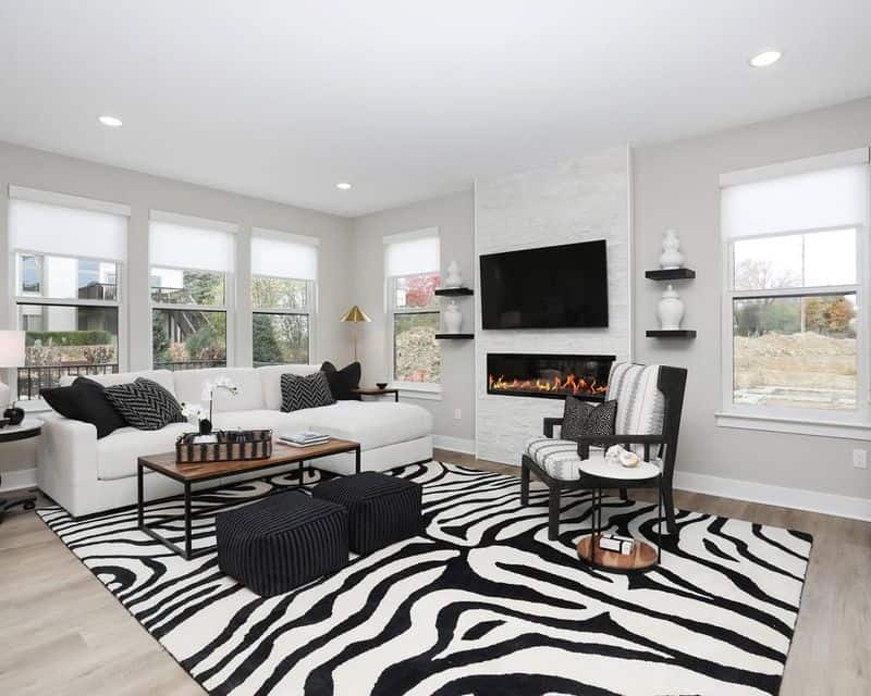 Zebra Print Rug