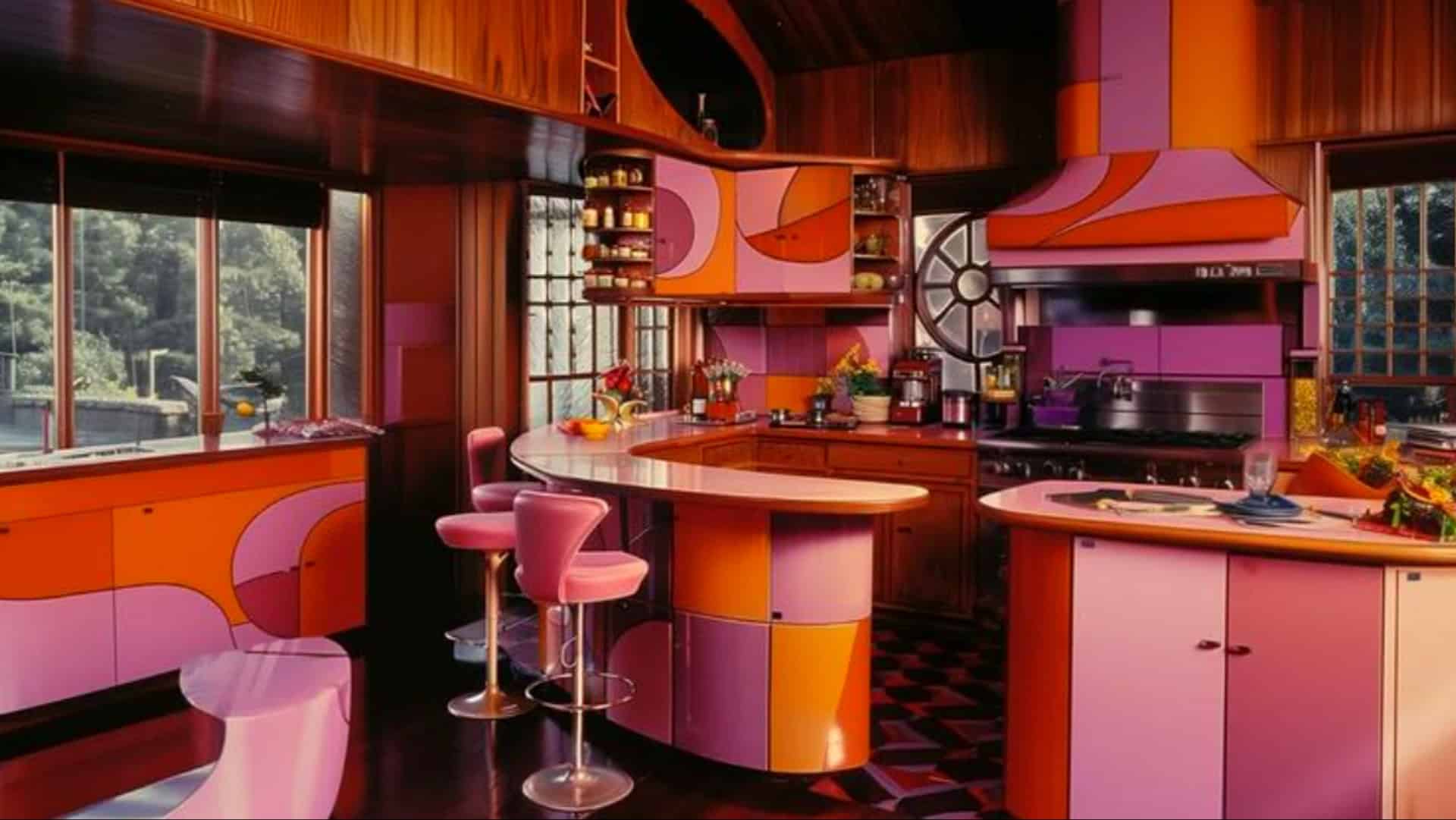 10 Nostalgic Futurism Interiors That Spark Imagination