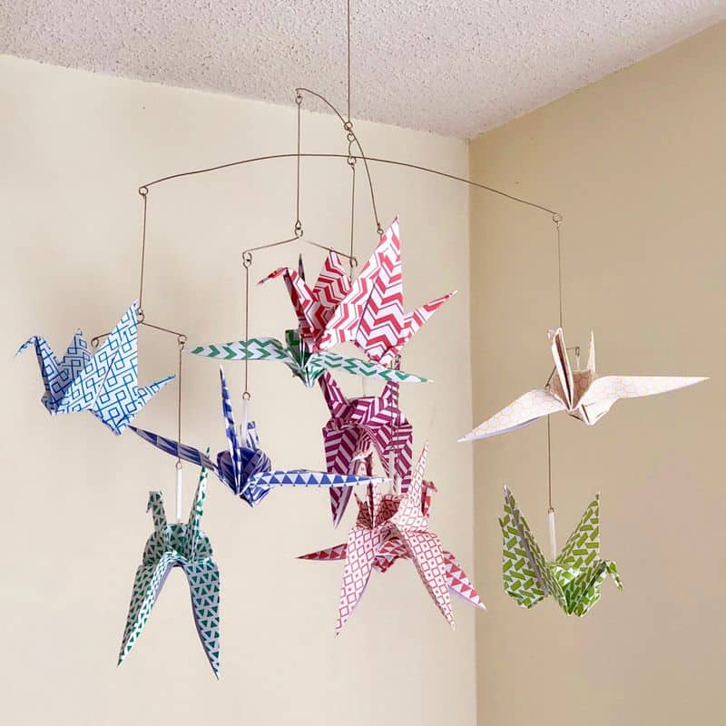 Origami Crane Mobile